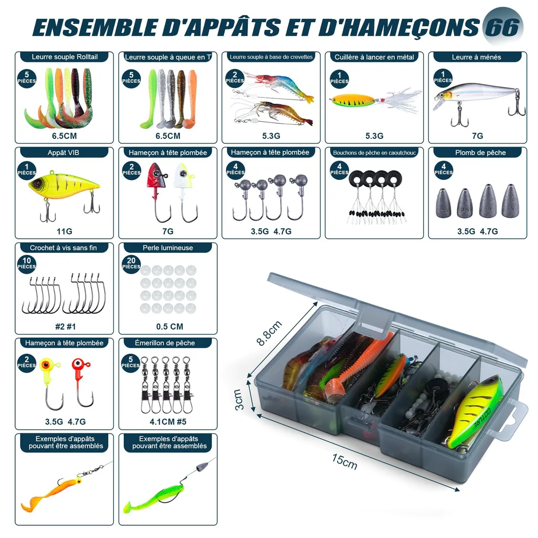 Goture Kit de Pesca Completo (2 cañas telescópicas + 2 carretes) — imagen 5